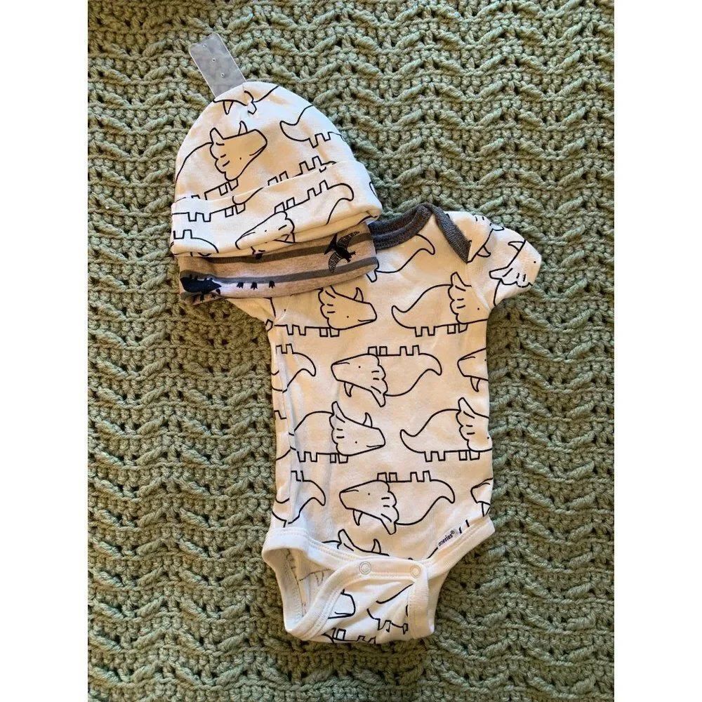 Dinosaur Onzie & Hat Set